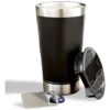 Copo Térmico De Cerveja Aço Inox 473ml Com Tampa