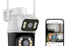 Câmera De Segurança A28b Wi-fi Smart Camera Dupla 3mp Icsee Branco