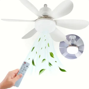 Lâmpada Led Com Ventilador De Teto