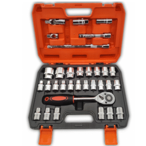 Maleta de Ferramentas com 32 Peças Encaixe Sextavado 1/2″ – ATOPY