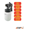 Pistola Pintura Ar Direto Bico 1.2Mm Caneca 600ml - Atopy